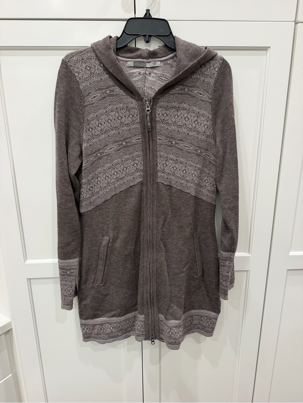 Athleta Gorpcore Kingsbury Wool Blend Sweater Coat Medium